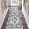 Богемный цветочный ковер многоцветный складной моющийся противоскользящий ковер для кухни прихожей коридора гостиной домашнее украшение