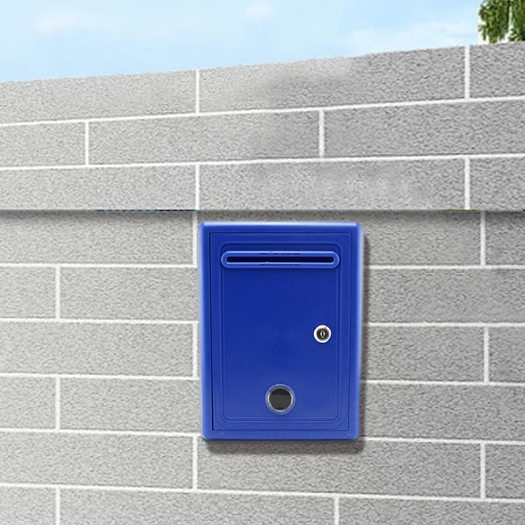 Suggestion Box Letter Box with Key Lock Waterproof for Home Office Classroom Locking Charity Collection Donation Box Mailbox