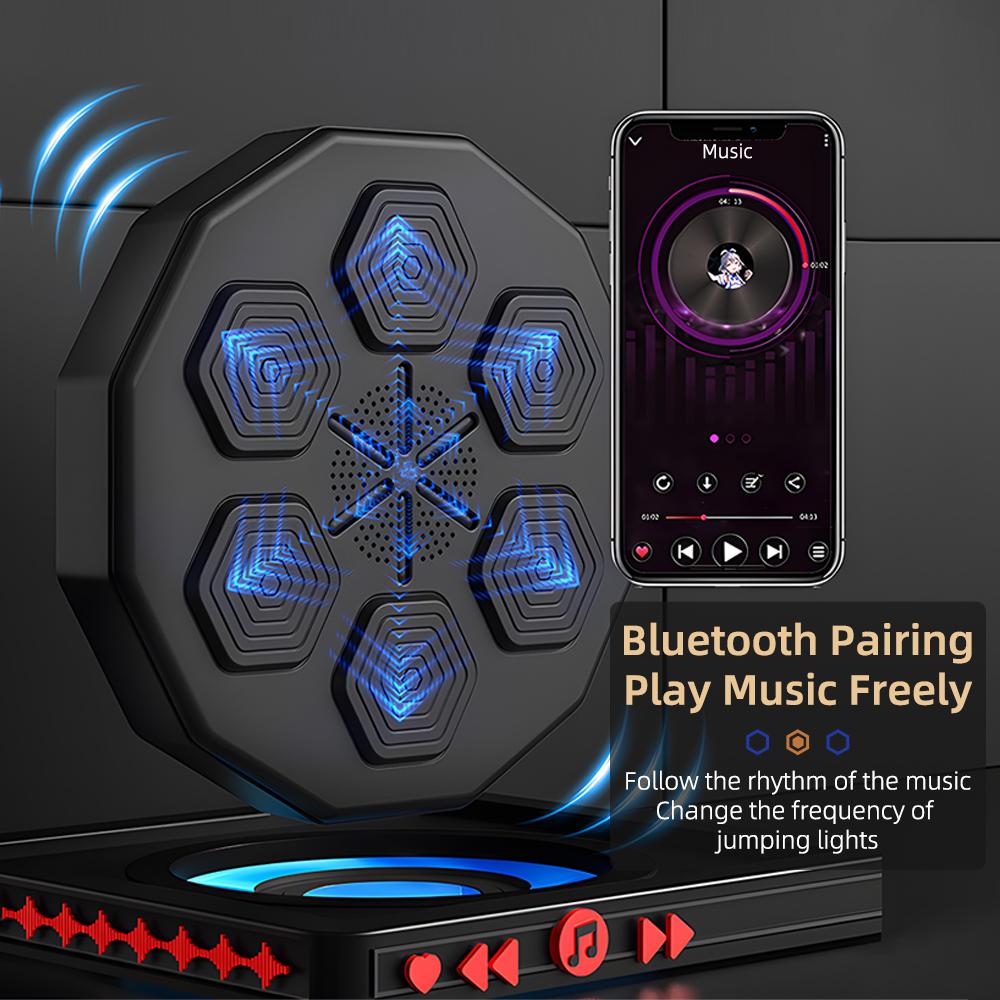 Intelligent Music Boxing Trainer Electronic Boxing Practice Wall Target Boxing Machine Home Wall Hanging Sanda Sandbag Kid Adult