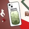 Matcha Sage Green Love Heart Case For iPhone X XR XS Max 12 13 Mini 7 8 Plus SE 2020 11 12 13 14 15 Pro Max Back Cover
