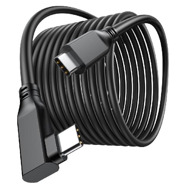 USB C to USB C Cable 3.3ft 60W - Right Angle USB C to USB C Charger Cord Type C Charging Cable Cord 90 Degree USBC to USBC Cable for iPhone15 Pro