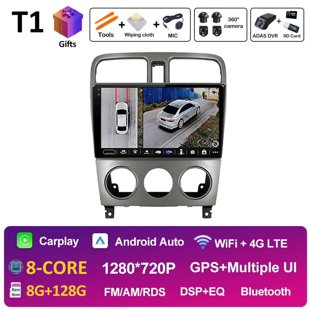 Для Subaru Forester SG 2002 2001 2002 2003 - 2008 Беспроводной Carplay Android Auto Автомобильный Мультимедийный Видеоплеер DSP Стерео Головное Устройство