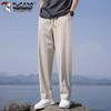 Мужские летние свободные прямые повседневные брюки