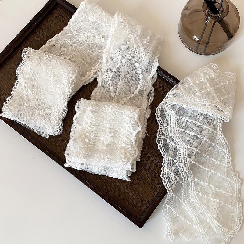 Y2K Long Lace Waistband Bow Floral Lace Waist Belt Tie Up Thin Dress Jeans Belt Summer