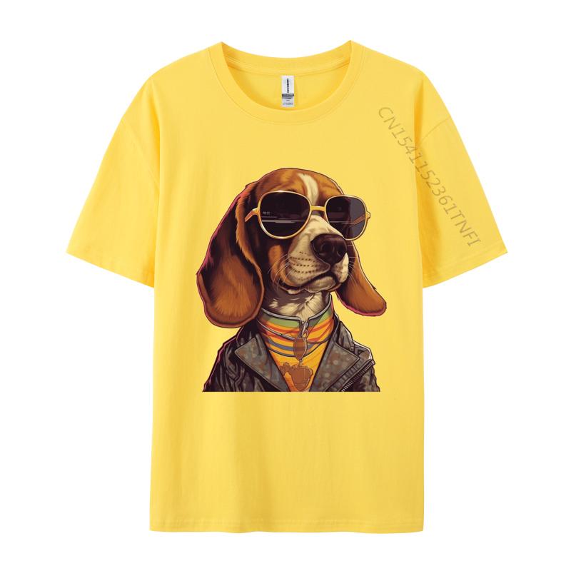 Old School Beagle Tshirt Simple Style Oversize Printed Tee Shirt Unisexs Cotton Cute Tshirt Luxury T Shirt