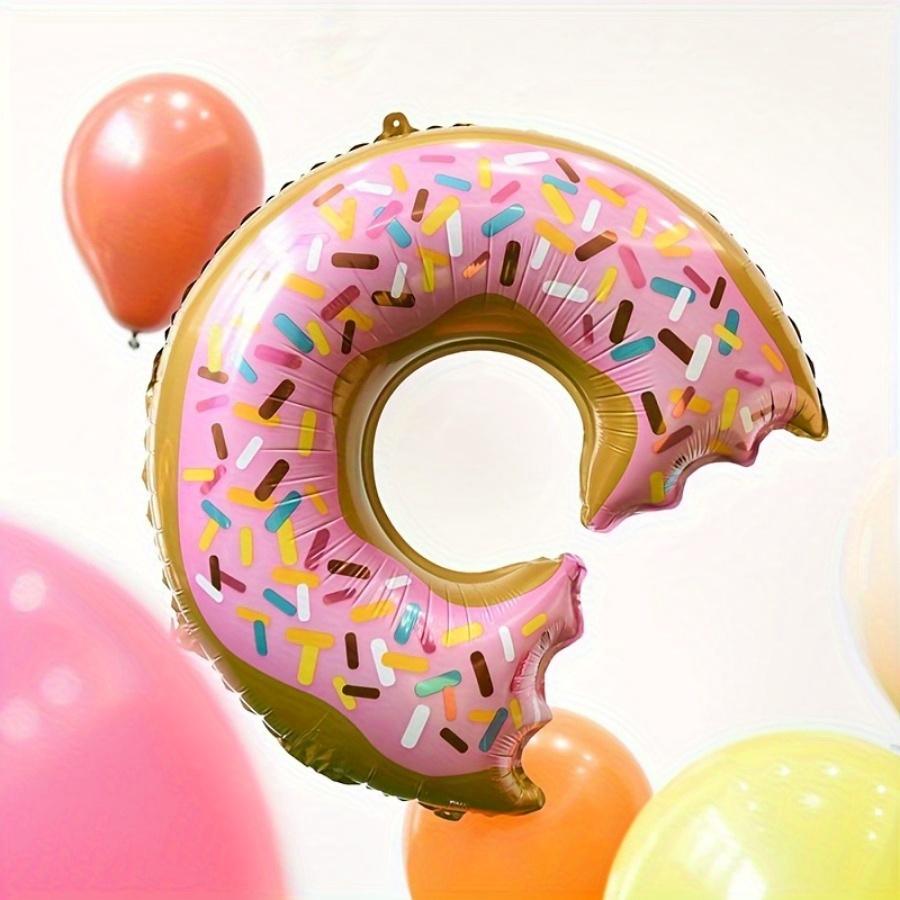 Розовый пончик из алюминиевого воздушного шара, украшение для вечеринки, подходит для детей и девочек, вечеринка по случаю дня рождения. Добро пожаловать, детская вечеринка.