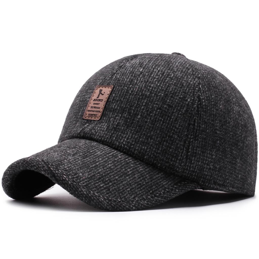 Warm Winter Cap Sport Golf Baseball Cap Hats For Men Casual Fashion Dad Caps with Thicken Earflaps