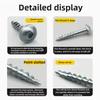 25/32/38/50/63mm cross woodworking screws galvanized coarse, 100 pieces per bag, suitable for assembling home furnishings
