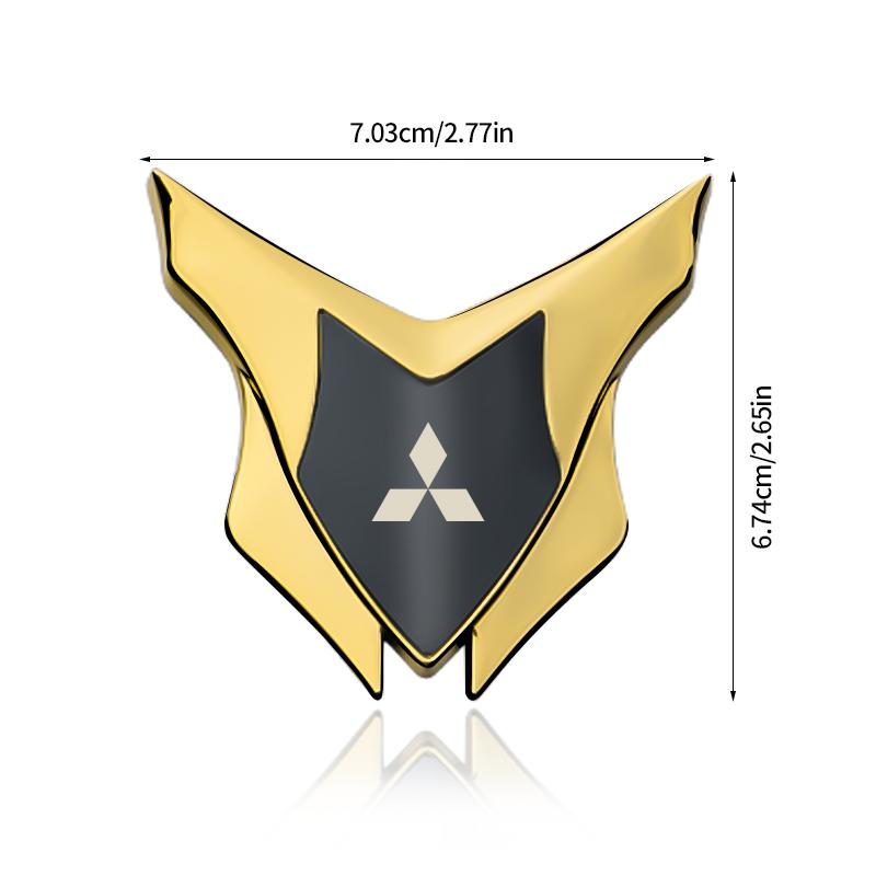 Car Shield Styling Logo Decoration Sticker For Mitsubishi Outlander ASX Eclipse Pajero Lancer EVO Delica L200 Mirage RALLIART
