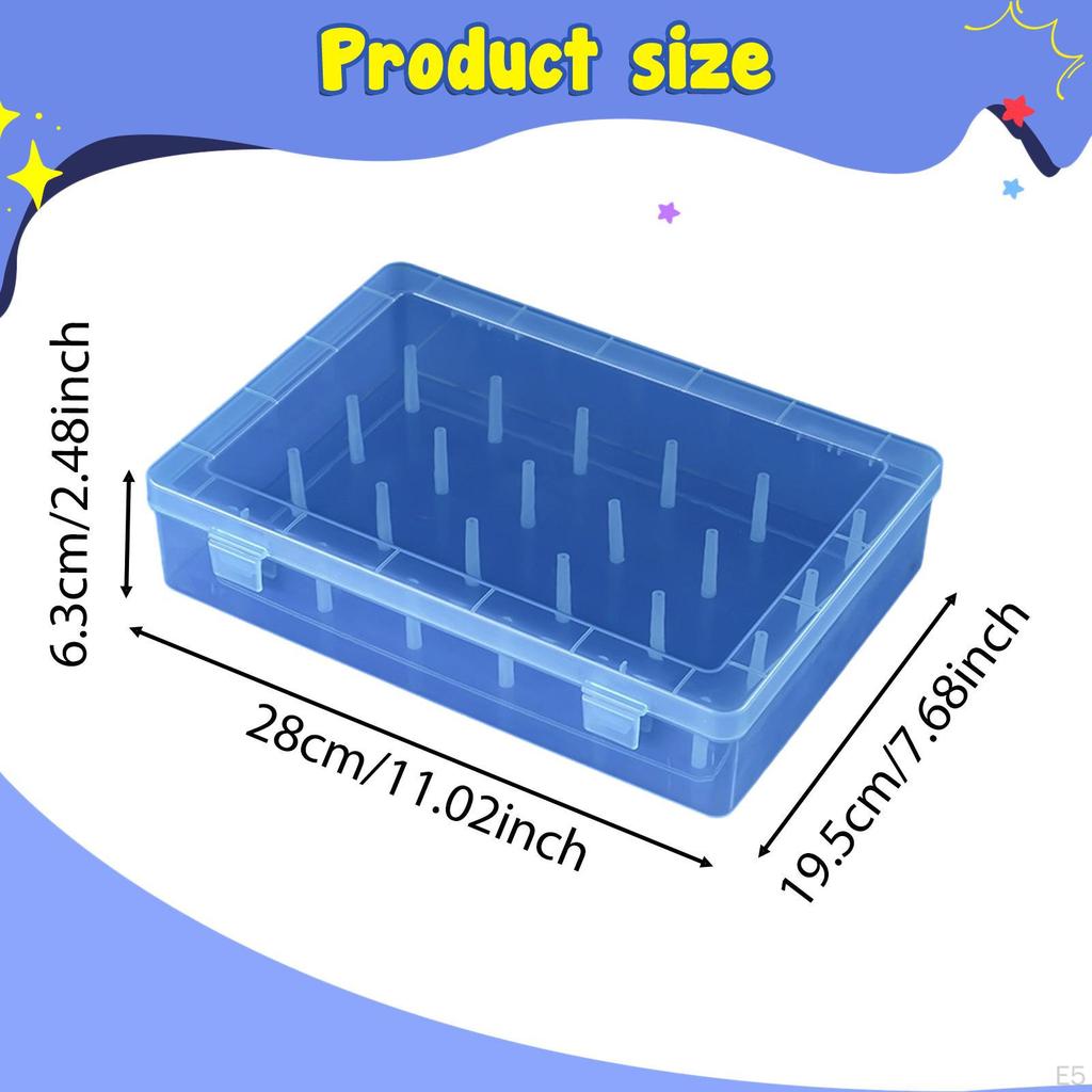 Sewing Thread Storage Box Bobbins Carrying Case Embroidery Sorting Organizer