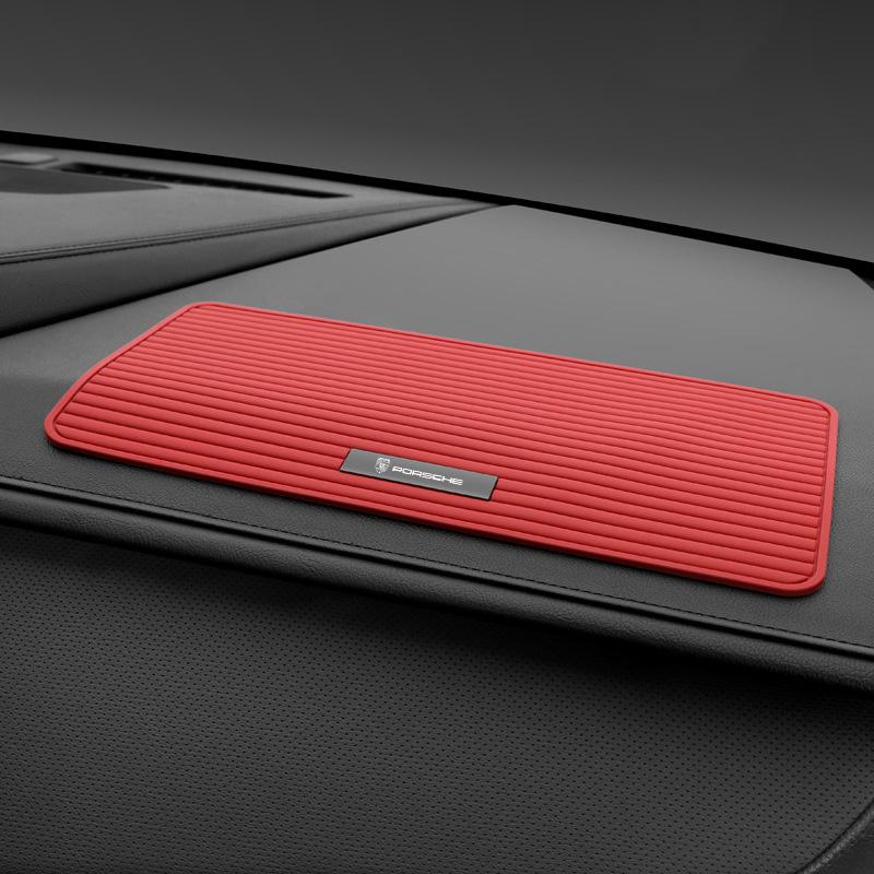 AGTZC1 1PC Car Dashboard Silicone Non Slip Mat Phone Glasses Anti-skid Pad for Porsche Panamera Cayenne Taycan 911 718 Macan Carrera-GT