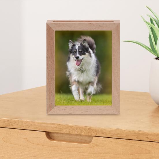 Светящаяся фоторамка Светодиодная светящаяся подставка для фотографий Деревянная фоторамка с подсветкой Настольная лампа для декора дома, спальни, гостиной