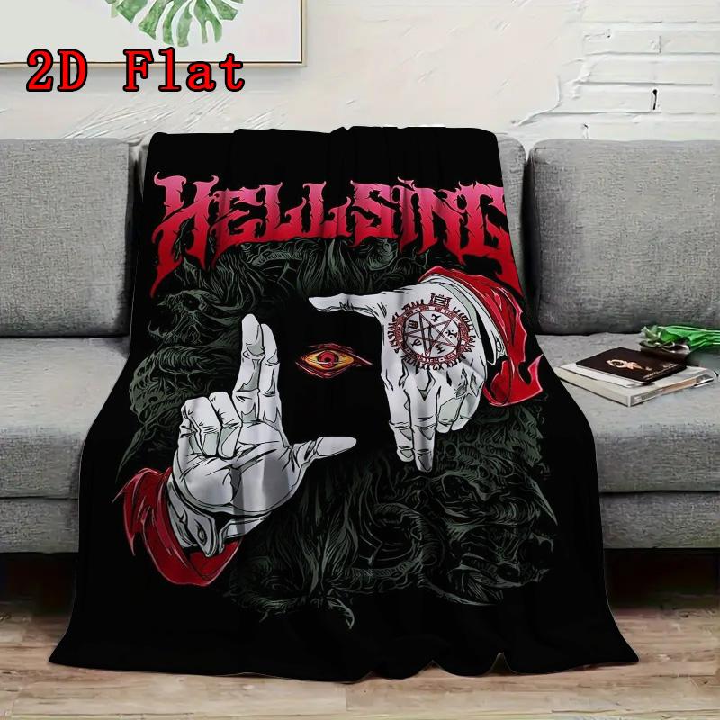 Gothic Eyes 2D Flat Pattern Flannel Blanket High quality All Seasons Warmth and Comfort Perfect for Christmas Gifts.