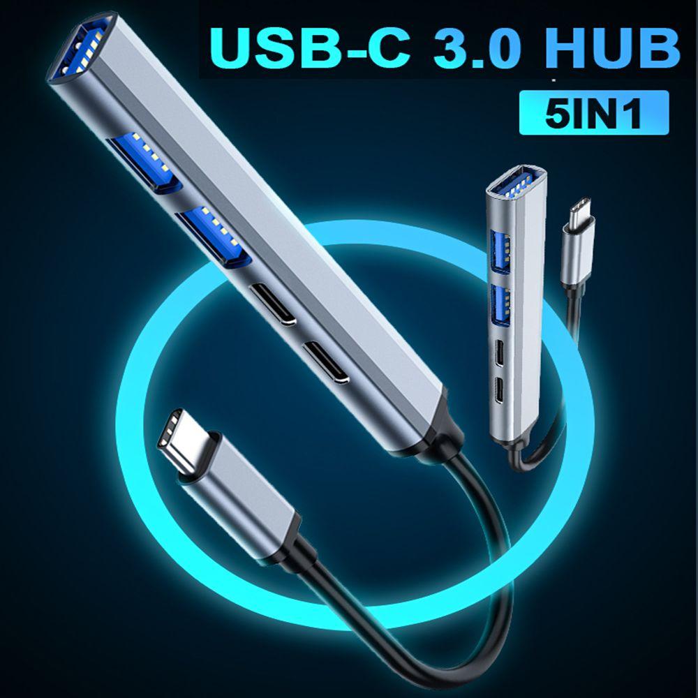 Высокоскоростная передача данных USB C 3.0 HUB PD Быстрая зарядка Многопортовый адаптер Разветвитель Type-C