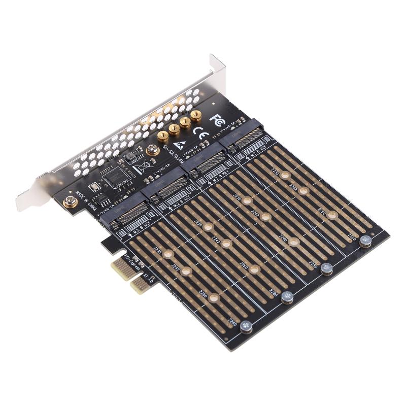 PCIE 1 до 4-х отсеков для m.2 B для адаптера типа ключа r SSD для PCI-E NGFF pansion Card 1 до 4 портов тендер для