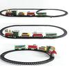 Christmas Train Set Electric Toy Train with Track Round Circle Light Sound Fun Game for Kids Children Family Holiday Party Gift