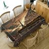 Majestic Landscape Historical Buildings Pattern Tablecloth Thicken Cotton Rectangulartable Cloth For Wedding Picnic Party