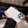 Подходящий для Apple 16 Звездный свет Клетчатый чехол для телефона из искусственной ПУ кожи, Металлическое кольцо для объектива iPhone15, Защитный чехол 14promax