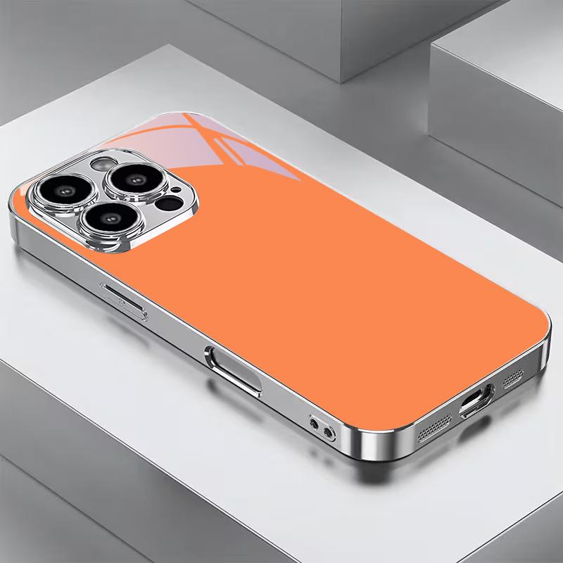 Curve Hive Pattern Art Electroplated Silver Phone Case For iPhone 12 17 16 15 14 13 11 Pro Max Plus 16E 17Air XR 7 8 Glass Cover