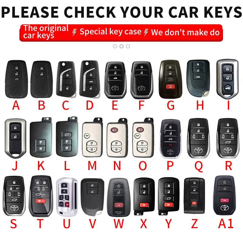 Чехол для ключа автомобиля для Toyota Hilux 2024 Yaris Corolla 2023 Rav4 2021 CHR Revo Auris Innova Highlander Venza Держатель для ключей