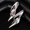 Fashion Elegant Leather Muels Sandals Women Sexy Pointy Toe Cross Strap Design Slide Sandals Luxury Party Dress Heels Sandalias De Mujer
