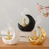 Творческий лунный дом Керамические украшения Свет Роскошный настольный декор Ароматерапия Печь Украшение Уникальные Изысканные Подарки