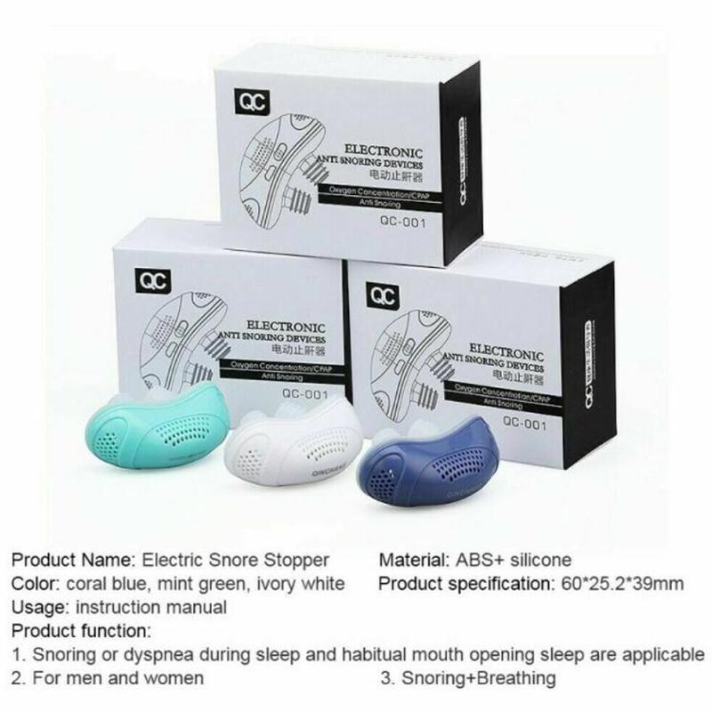 Электрический дыхательный аппарат против храпа для носа, устройство для облегчения храпа