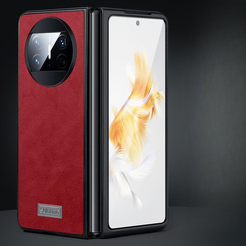 Подходит для чехла для мобильного телефона Huawei MateX6 Тонкий и легкий Huawei Полностью закрывающий Противоударный X5 Бизнес X3 Мужской Простой Складной Кожаный Чехол