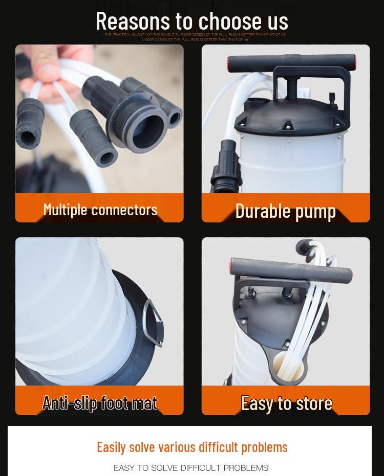 Manual Oil Extractor Pump for Engine and Brake Fluid