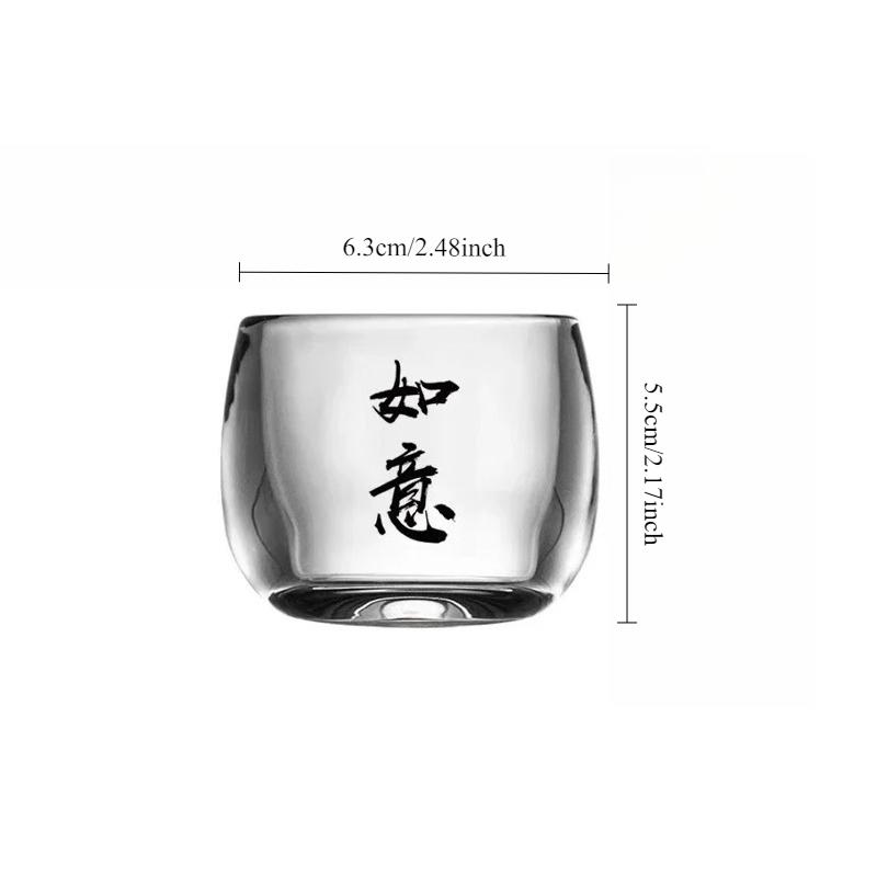 80ml Household Accessories Thickened Tea Sets Water Cups Transparent Tea Mug Heat-resistant Classic Kung Fu Tea Mug Beer Glass