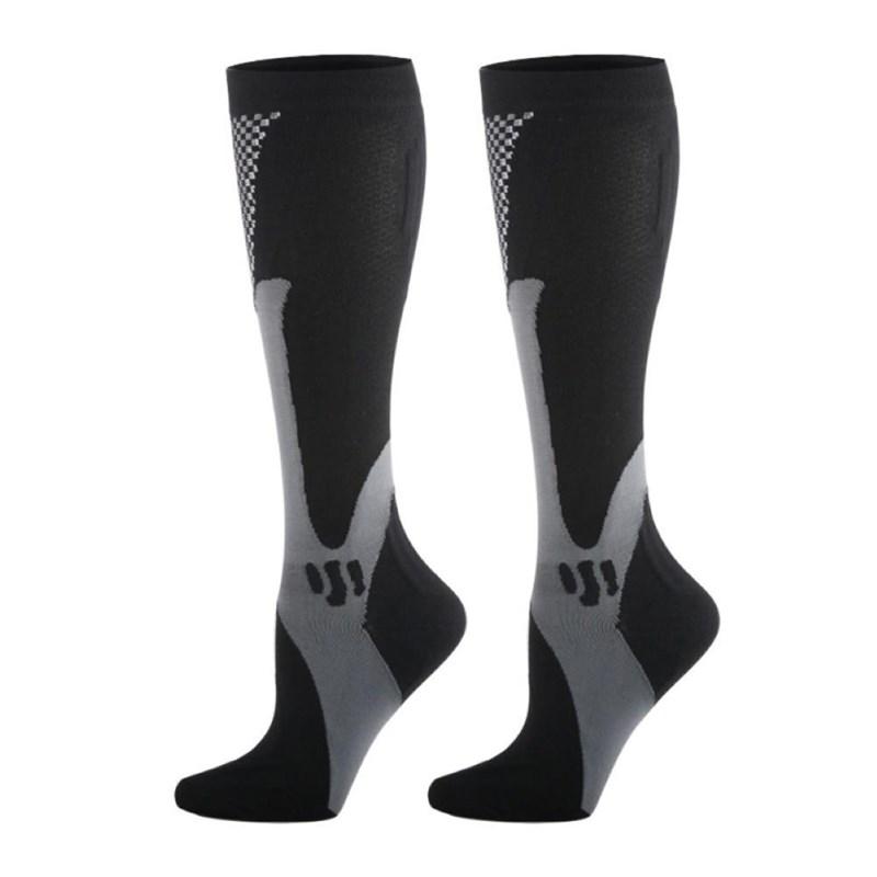 Compression Socks Running Varicose Veins Nurse Bicycle Diabetes Natural Hiking Gift Men's Knee Socks Basketball Football Travel
