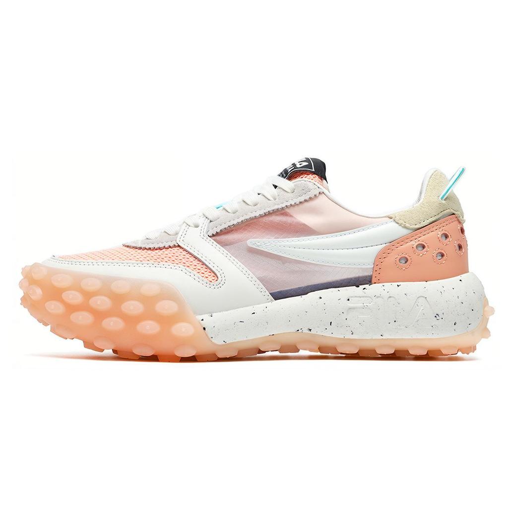 Fila Ткань сетка Гара Двухслойная кожа коровьей шкуры Спортивный тренд Амортизация Износостойкие Дышащие Поддержка Низкий верх Повседневная обувь F12W223105FSP