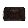 Кошелек для монет 12 Monogram на молнии Короткий Холщовый с кожаной отделкой Женский кошелек Темно-коричневый 78005-IMAA8