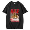 2025 Summer T-shirts ALF NO PROBLEMO Printed Women Short Sleeve Breathable O-Neck Casual Tops All-math Loose Tee Tops