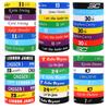 A Set of 8pcs Basketball Sports Bracelet Fan Outdoor Gifts Man Multiple Colors Football Player Bangles Wristbands Adult Size