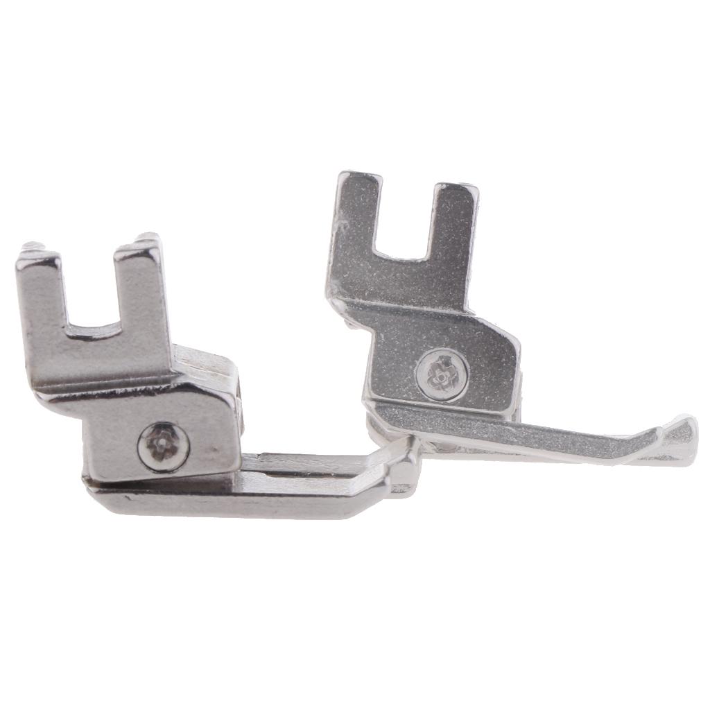 2pcs Right Compensating Top Stitch Presser Foot for Low Shank Sewing Machine