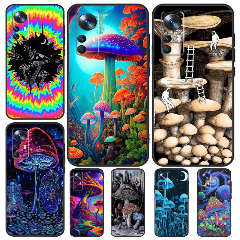 Weird Trippy Mushroom For POCO F5 X3 X5 Pro F3 F4 M5s X4 GT Case For Xiaomi 13 14 Pro 11T 12T 13T Pro 12 Lite 12X