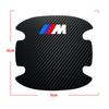 Наклейки для защиты дверных ручек с логотипом BMW M из углеродного волокна - 4 штуки