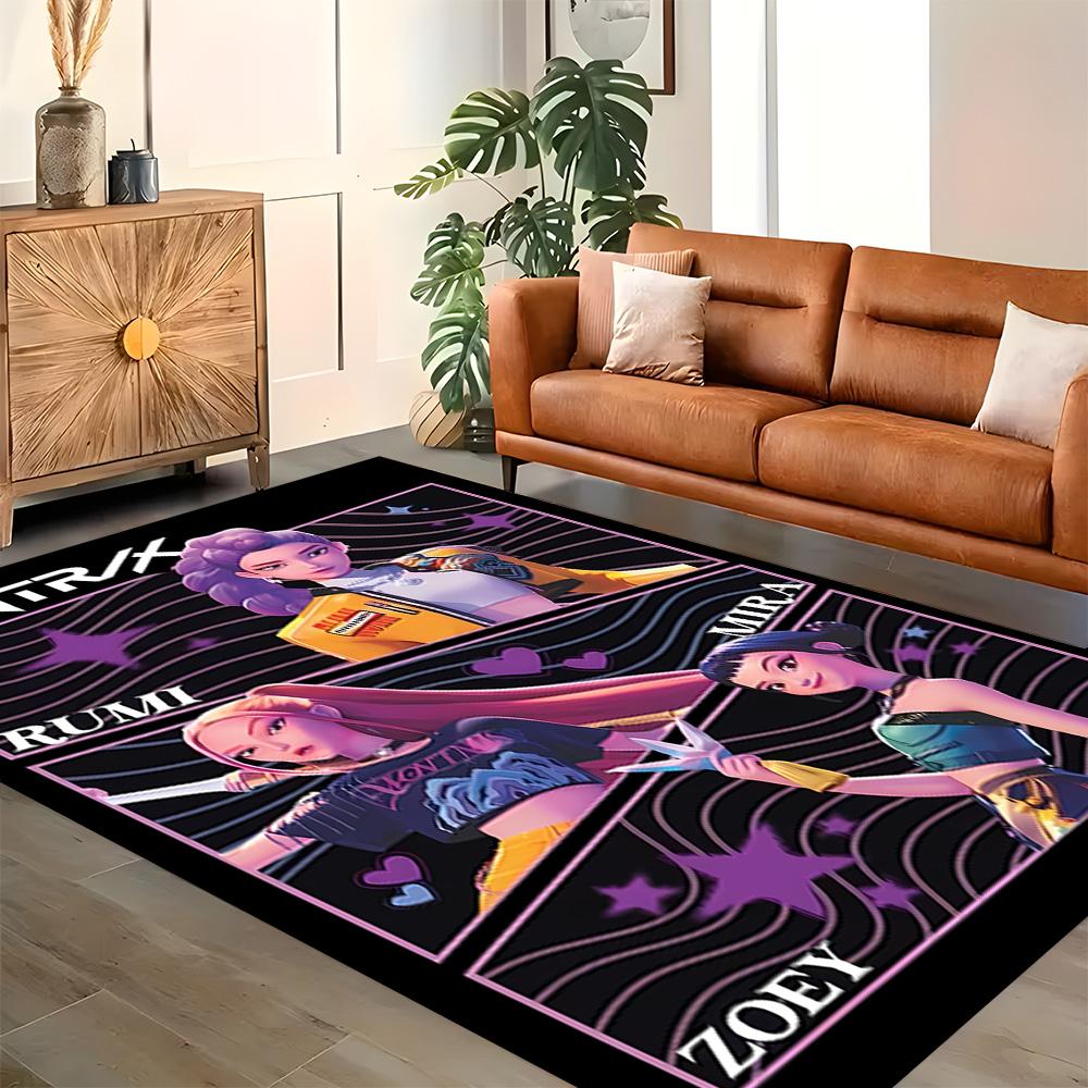 Huntress Heroes And Beast rug for living rooms, bedrooms, home décor, and as gifts.