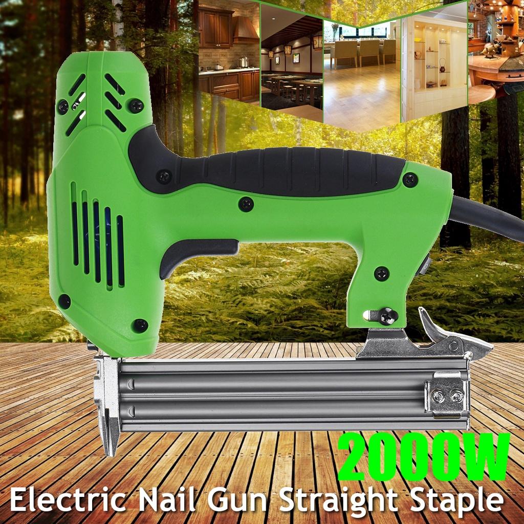 Electric Straight+Staple Guns 2 In 1 Framing Tacker Eletric Nails Gun 220V Electric Power Tools U-Shaped Straight 2000W