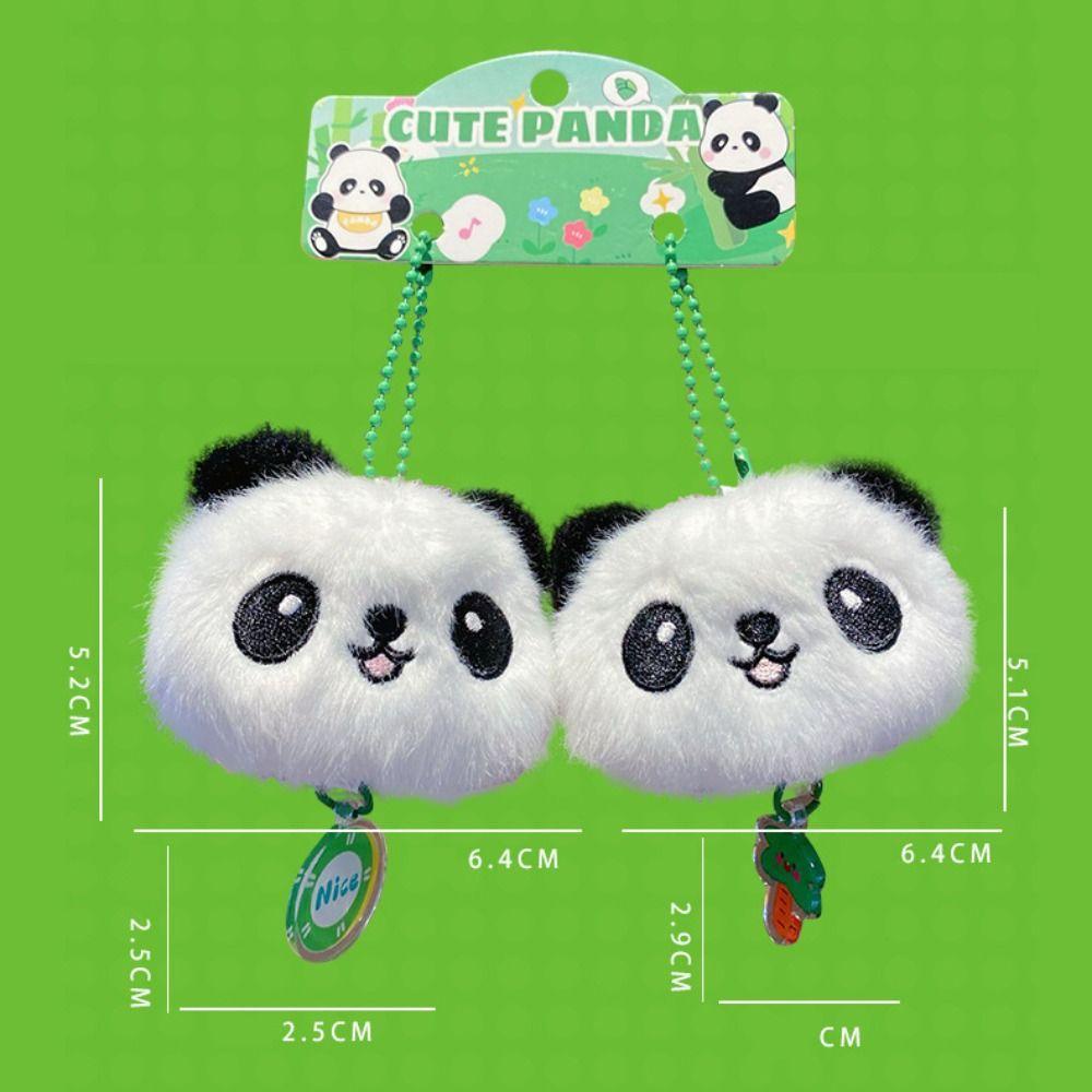 1 пара мультяшный милый плюшевый брелок животное панда рюкзак кулон милая пара брелок игрушка