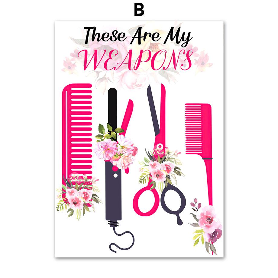 Лак для ногтей, постеры и принты, маникюр, технический подарок, спа, настенная живопись для волос, холст, живопись, цветочные настенные картины, декор для салона красоты