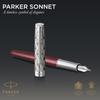 Parker Sonnet Premium Металл Красный CT Перьевая Ручка Fine 18K Золото Подарок Официальный Номер Продукта 2119650 & Ручка, Перо, Перо, В Коробке, Импортный,