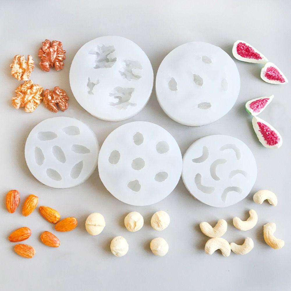 Reusable 3D Nut Silicone Mold Heat Resistant Chocolate Baking Mold Fondant Cake Mold DIY Craft