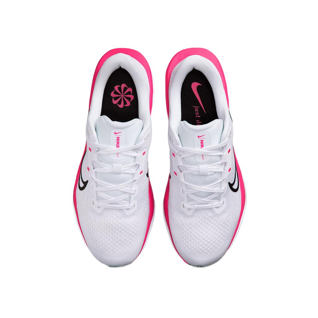 Nike Кроссовки Quest 6 Белые Гипер Розовые Женские Черные FD6034-111