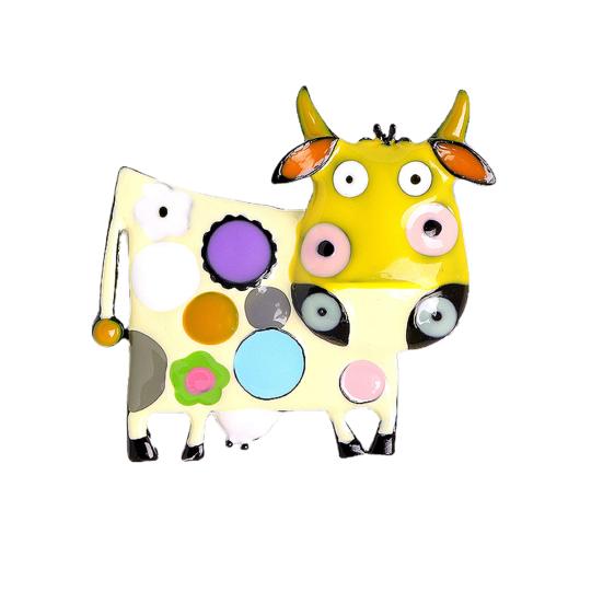 Miss Sugar модная брошь унисекс со стразами, инкрустированная знаками зодиака корова, крупный рогатый скот, брошь, булавки, подарки на Новый год