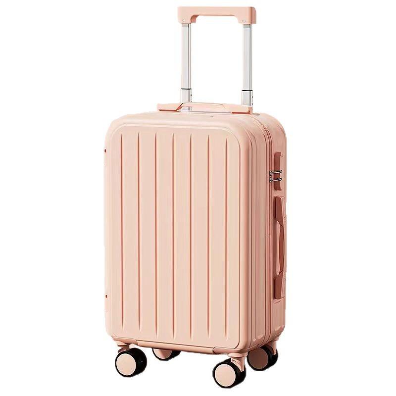 Прочный корейский чемодан на колесах: Стильный, прочный дорожный чемодан для студентов и женщин с кодовым замком, для мужчин доступна кожаная опция.