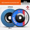 125 Type Stainless Steel Shutter Blade Grinding Disc for Angle Grinder - Thickened Flat Polishing Wheel