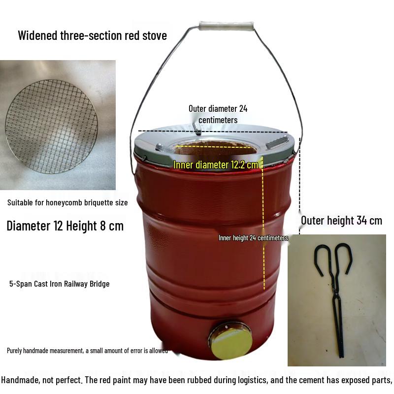Компактная сотовая угольная печь для домашнего обогрева и кипячения воды - Идеально для новых домов