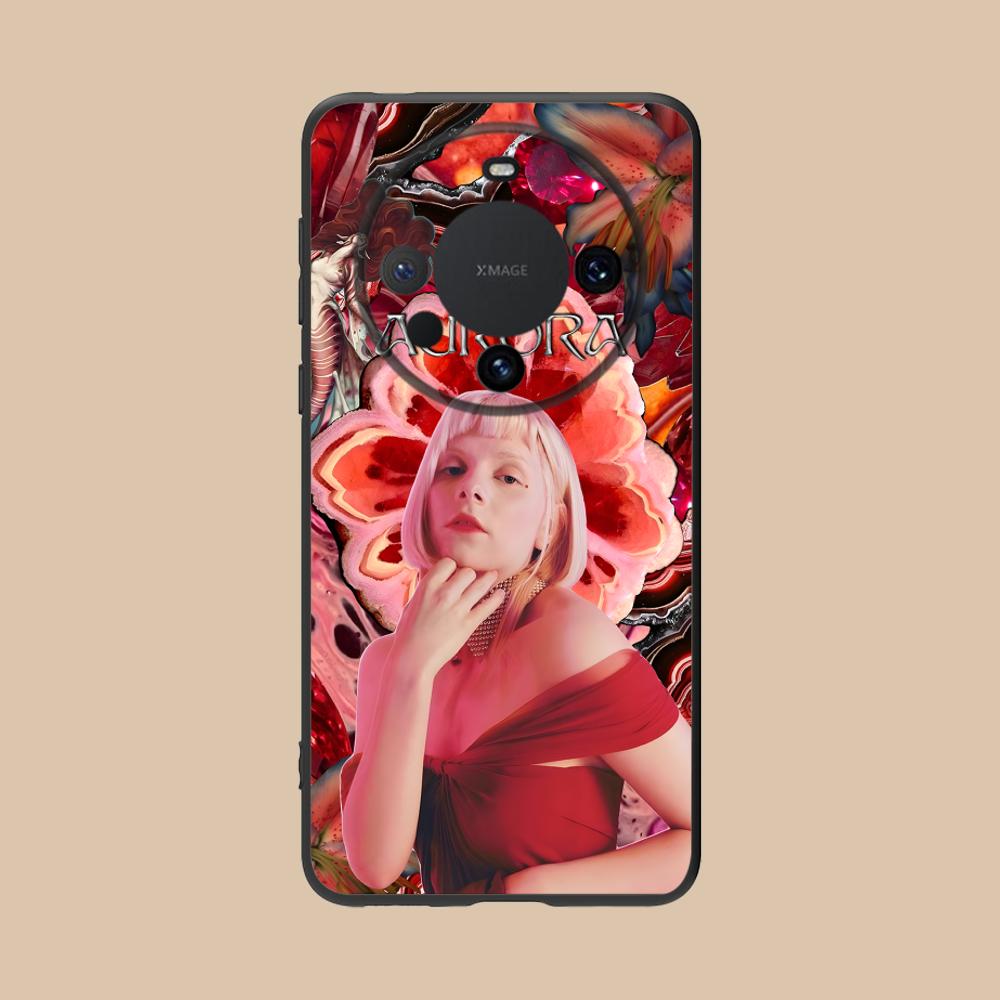 Aurora Aksnes Matte TPU Mobile Phone Case for Huawei Mate 60 50 40 30 20 10 Pro Plus Lite E 5G Colorful Printing Cover